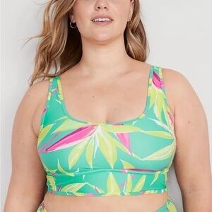 Scoop-Neck Bikini Swim Top